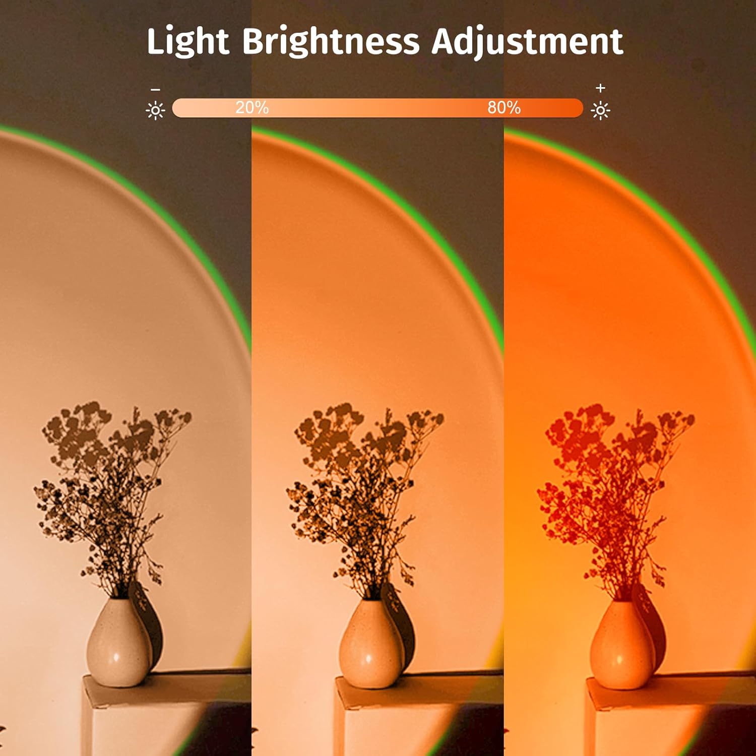 Upgraded Sunset Lamp Projector with APP Control, Endless Color Changing Led Lights, Sunlight Lamp Mood Lighting Sunset Lamps, for Party Bedroom Room Decor Christmas Gifts Photography