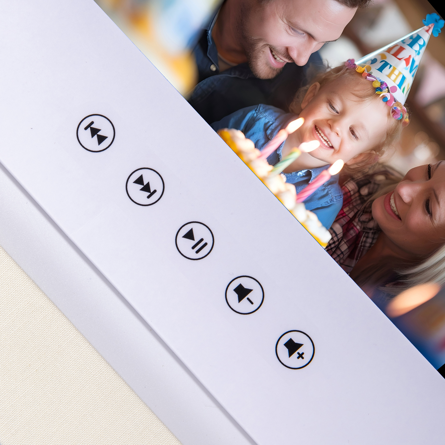 7″ Custom Video Book with Blank Hard Cover – Auto-Play LCD Screen, 4GB Memory, USB-C, Personalized Video Greeting Card for Weddings, Birthdays & Business Use