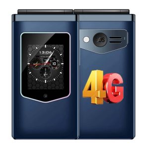 HAMTOD T8 Flip Phone – 4G VoLTE Basic Cell Phone for Seniors & Kids, No GPS/APPs Privacy Phone