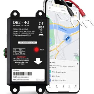 GPS Tracker for Vehicles - DB2 Hard-Wired Tracking Device, Optimal for Personal and Business Use, 24/7 Real-Time Location Monitoring for Car, Truck, Van US and Worldwide