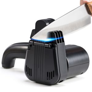 M3 Electric Knife & Scissors Sharpener – Multifunctional Professional Sharpening Machine with Adjustable Angle, Black
