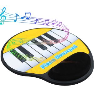 Interactive Piano Keyboard Mouse Pad – Wrist Support, Sound Keys, Battery Powered, Fun Music Gift
