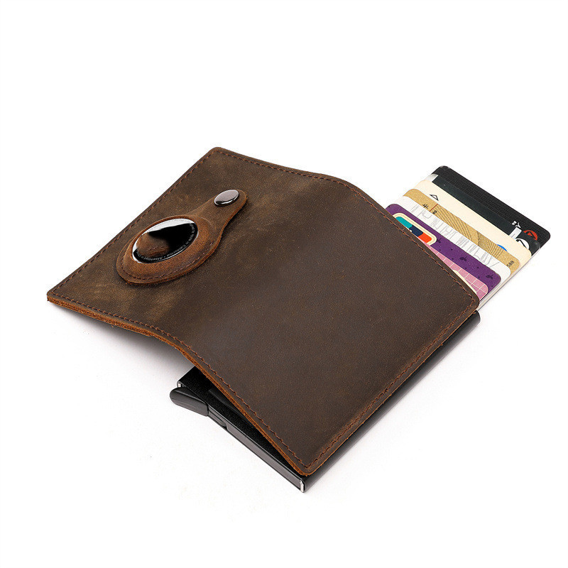 Location Tracker Metal Aluminum Alloy RFID Wallet