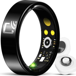 Smart NFC Ring for Men & Women – Heart Rate, Sleep, Step & Fitness Tracker with Bluetooth, Waterproof Activity Ring, Sizes 7–14