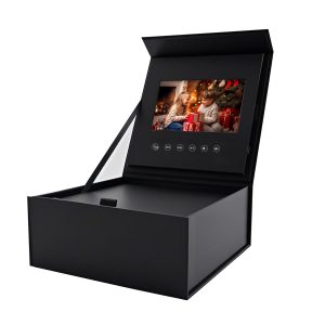 5-Inch Video Gift Box with IPS Screen – Customizable Memory Gift for Weddings, Birthdays, USB Rechargeable, Magnetic Lid
