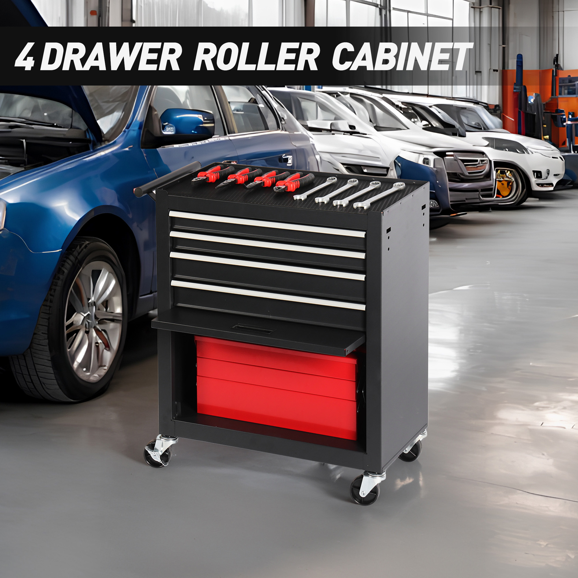 4 DRAWERS TOOL CABINET