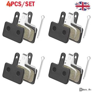 4Pairs Mountain Bike Bicycle Disc Brake Pads For Shimano Mechanical-Hydraulic UK
