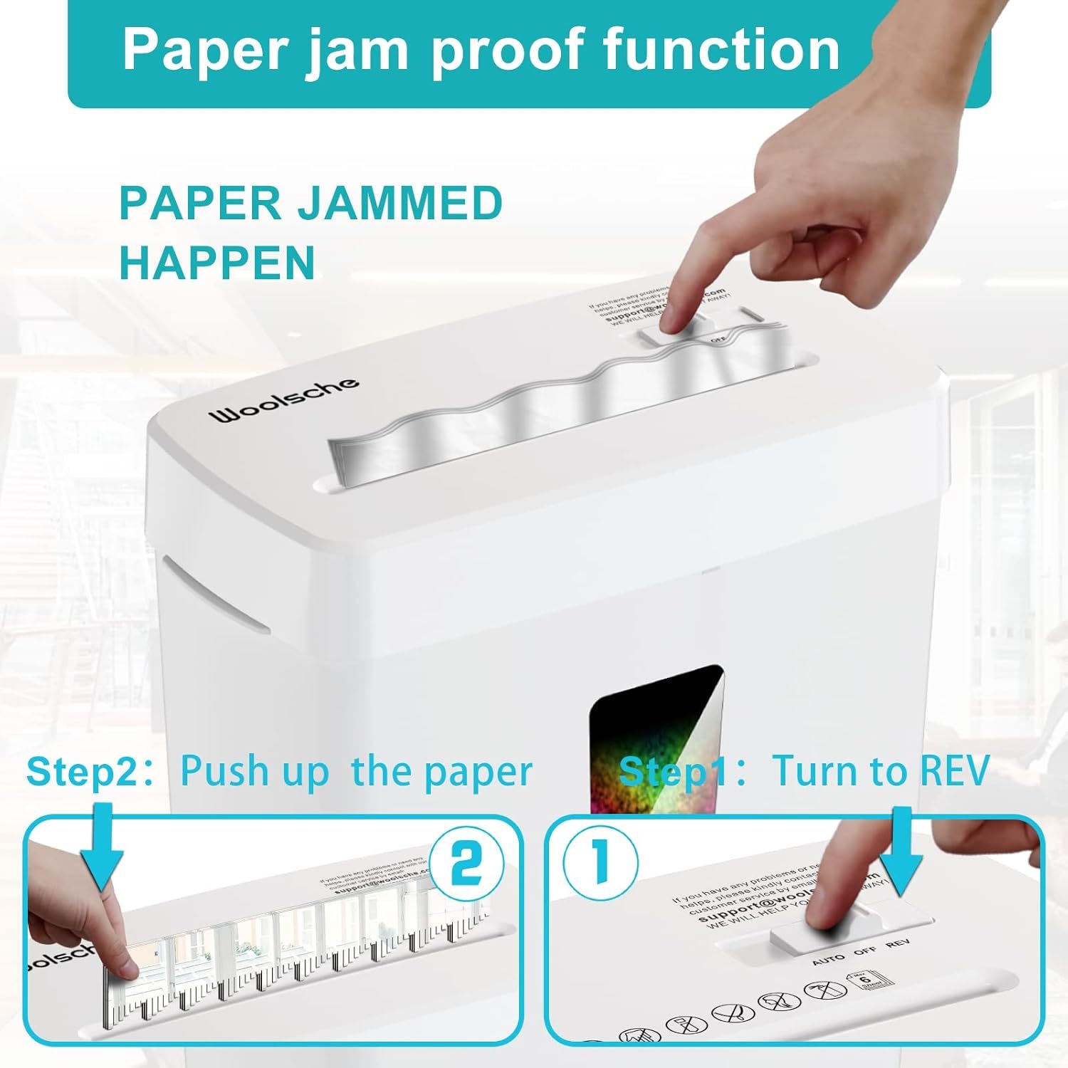 Paper Shredder, P5 Security Level, 6 Micro Paper Cutters, Equipped With A 3.43-gallon Paper Basket, Durable And Fast, With Anti Paper Jam System, Suitable For Home And Office Use, Shipped Via FBA
