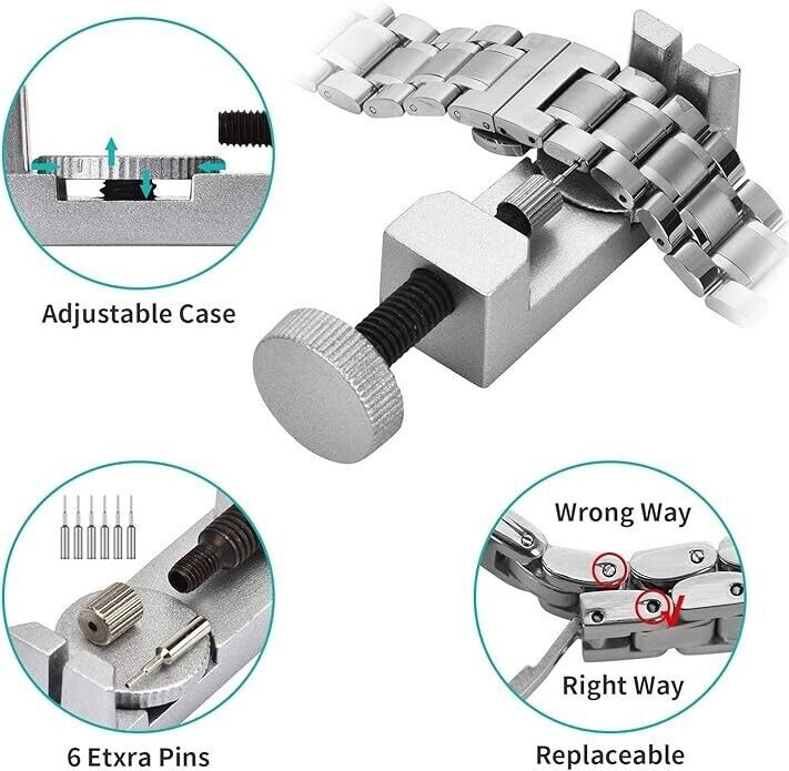 Watch Repair Tool Set 149pcs Professional Watch Repair Kit Spring Bar Tool Set