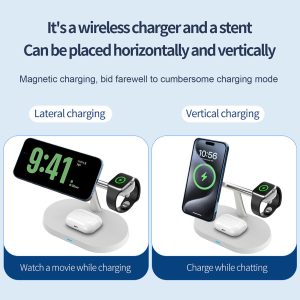3in1 Magnetic Wireless Charger Stand For IWatch AirPod  15 14 13 16