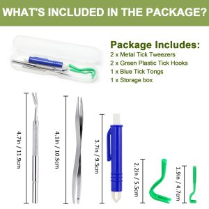 Tick Remover Tool For Dogs - Painlessly Tick Remover For Humans And Cats Pets, 3 Pcs