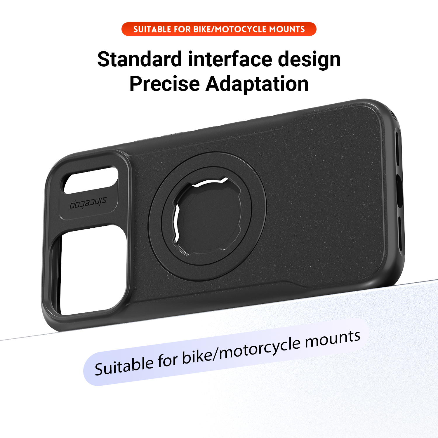 Shockproof Phone Case – Fully Compatible with Quad Lock Mounts & iPhone – Durable PC+TPU Shell with Secure Quick-Release Lock