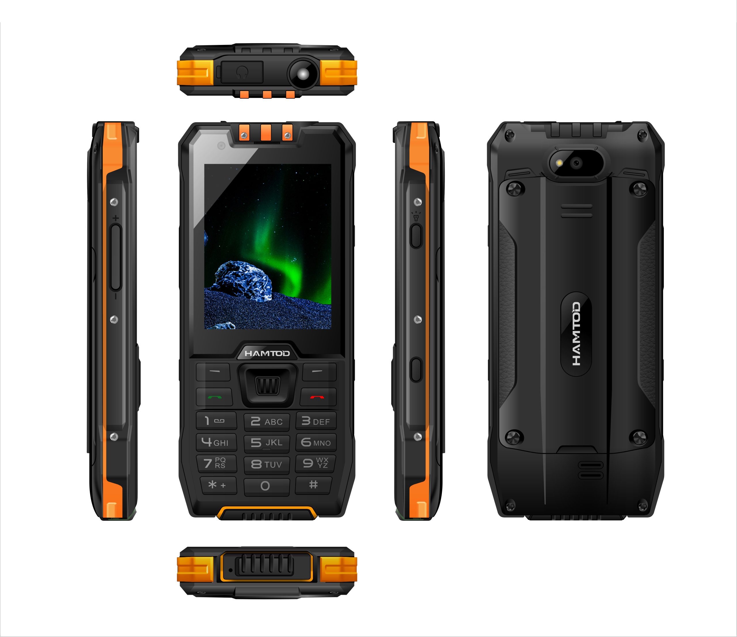 Hamtod H6 Rugged Smartphone IP68 Waterproof 4G LTE Android 11 Dual SIM 2.83 Inch Compact Outdoor Phone